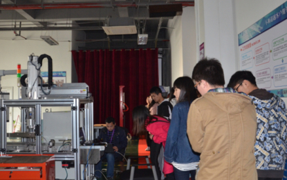 教育发展基金会、社会资源处党支部与共建支部物联网11级党支部师生走进上海锡明光电科技有限公司