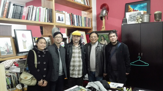 参观校友工作室